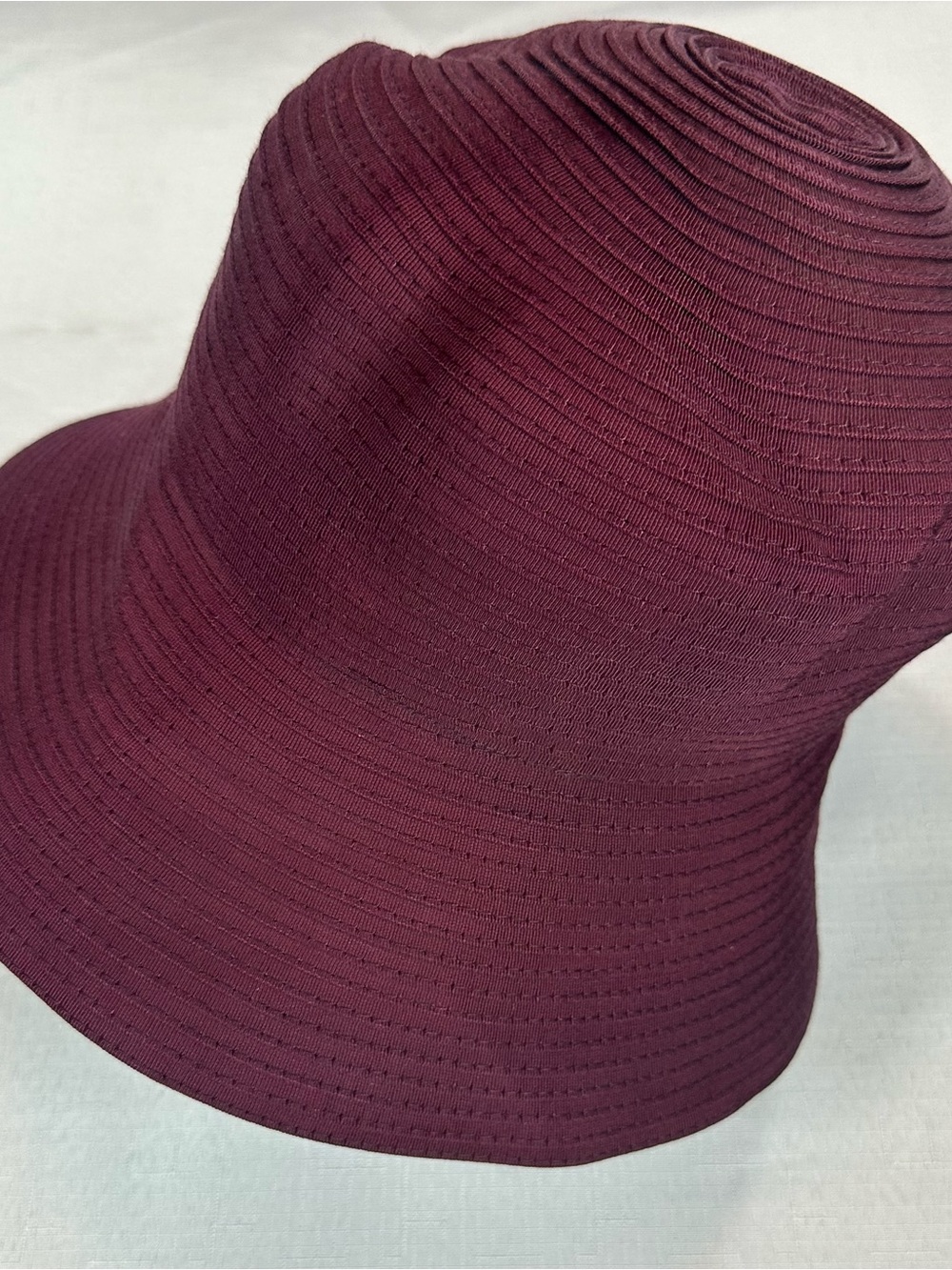 Vintage Eric Javits BUCKET Hat Burgundy NWT